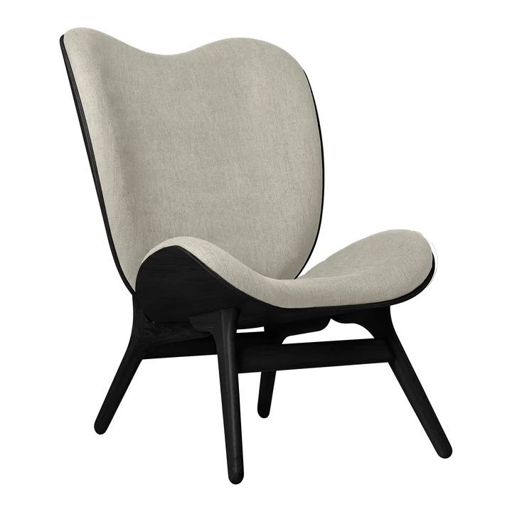 Umage - A Conversation Piece Tall Sessel, Eiche schwarz / white sands