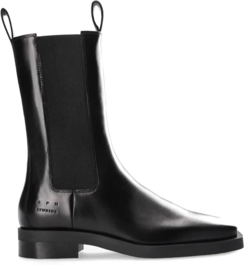 COPENHAGEN STUDIOS Chelsea Boots Dames Cph747 Maat: 36 Materiaal: Leer Kleur: Zwart