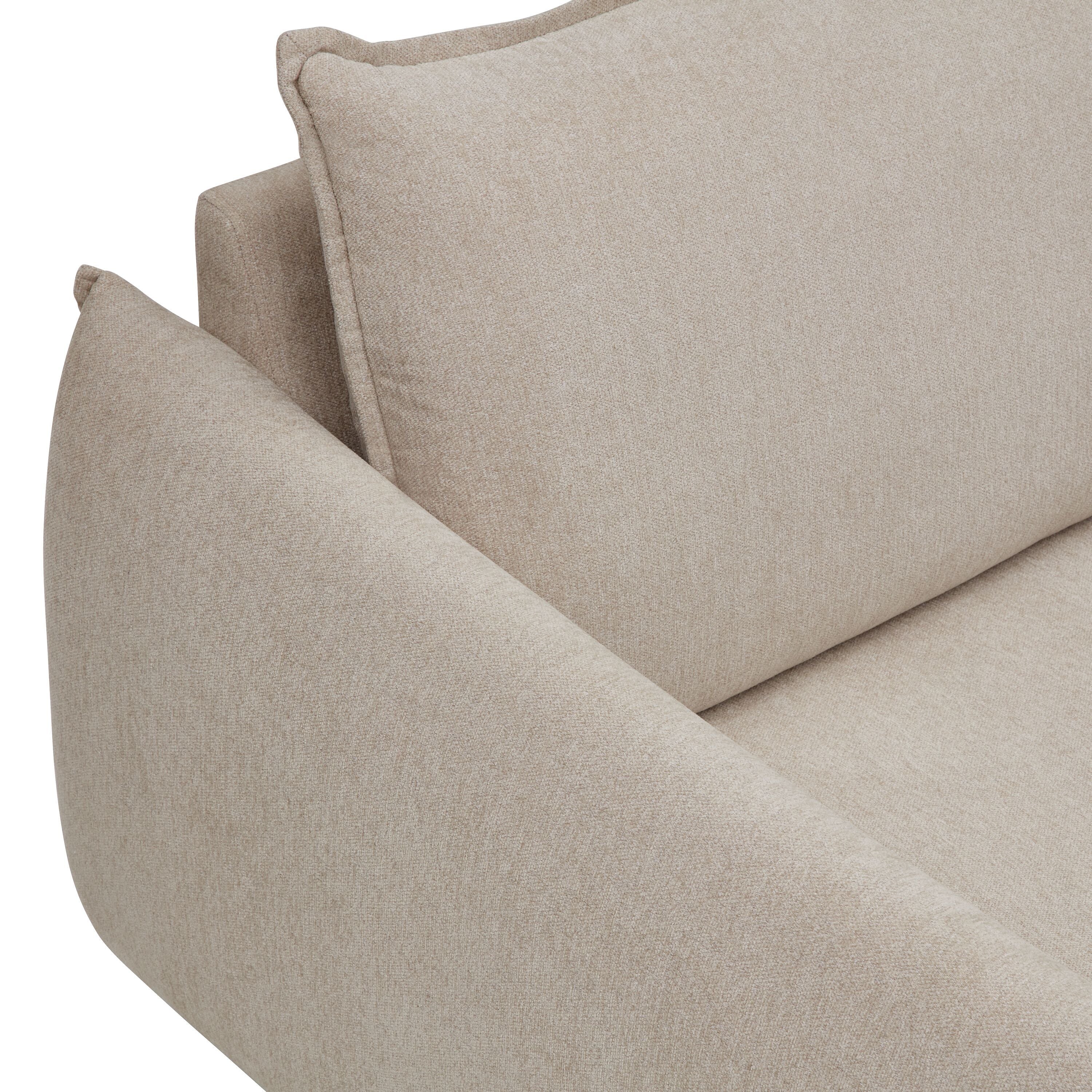 NOLA 2.5er-Sofa - Sand / B: 218.0 cm x T: 100.0 cm x H: 89.0 cm