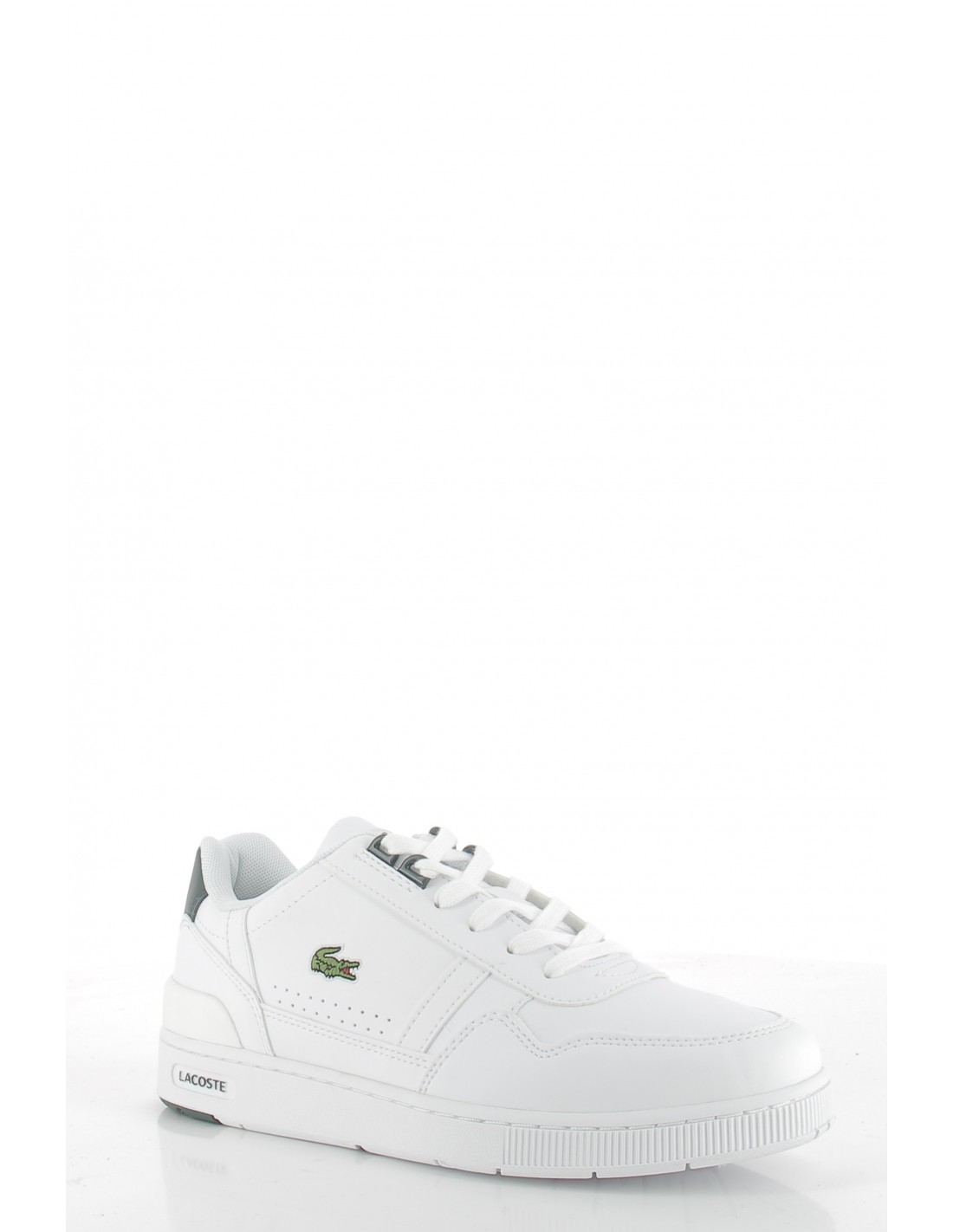 lacoste Sneakers femme t-clip blanc/vert