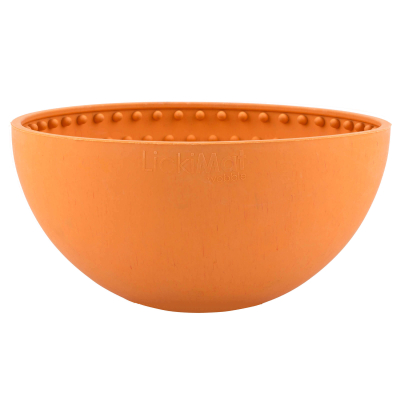 LickiMat Hundenapf mit Noppen Wobble orange
