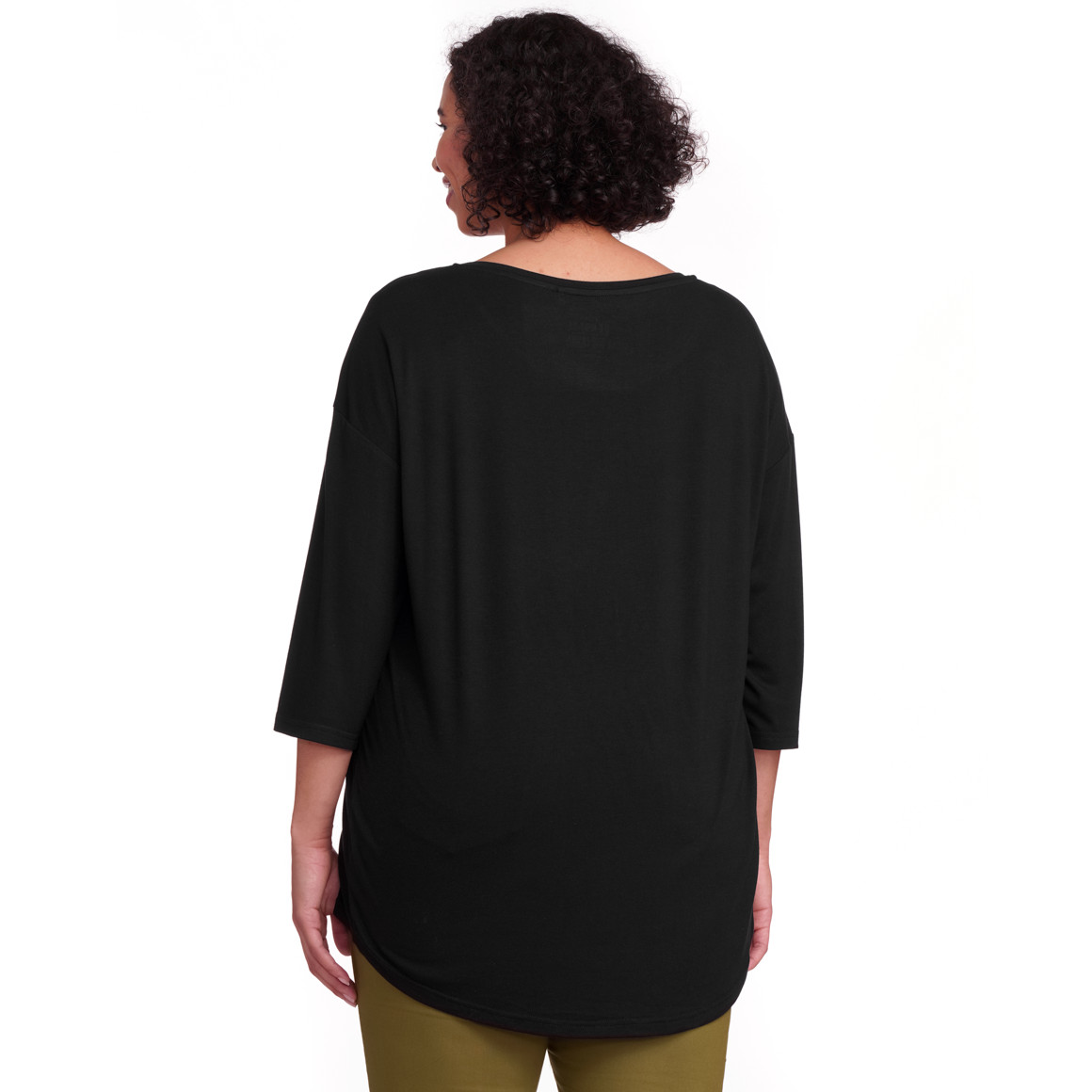 Gina Benotti Damen Longshirt mit Viskose-Anteil schwarz