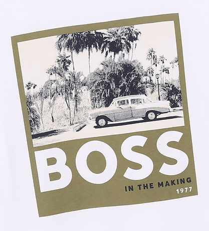 BOSS T-Shirt - Weiß m. Dark Green