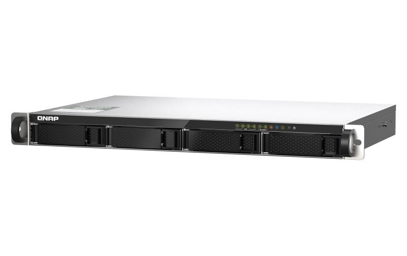 NAS TS-435XEU-4G 4-bay<br>Rackmount-NAS mit 4 Einschüben und kurzer Tiefe, unterstützt 2.5GbE/10GbE-Konnektivität und M.2 NVMe SSD-Caching
