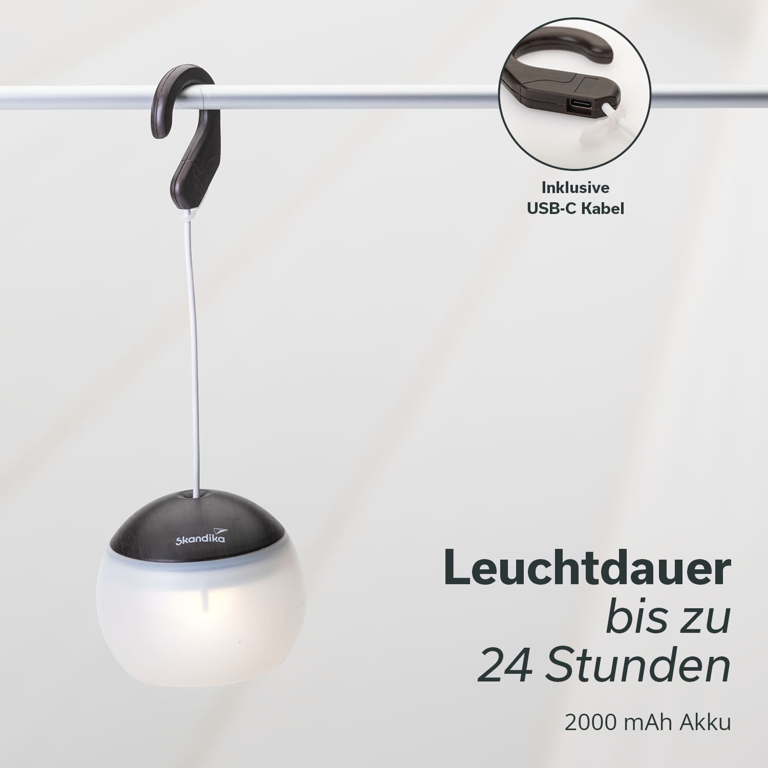 Skandika Tufjord LED hanglamp - Black