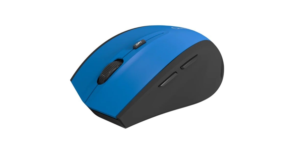 QwareBolton Draadloze Muis  (Zwart/blauw, 800 - 1600 DPI)