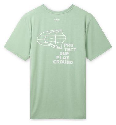 Maillot manches courtes Circle Iconic Manifesto Vert