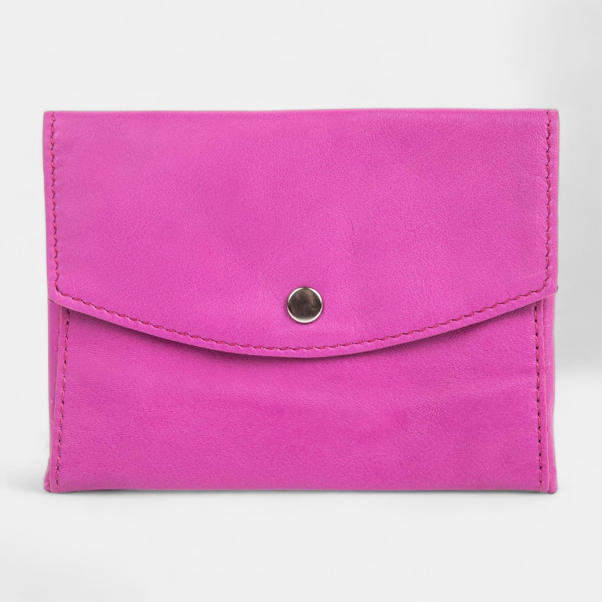 Petite maroquinerie en cuir rose