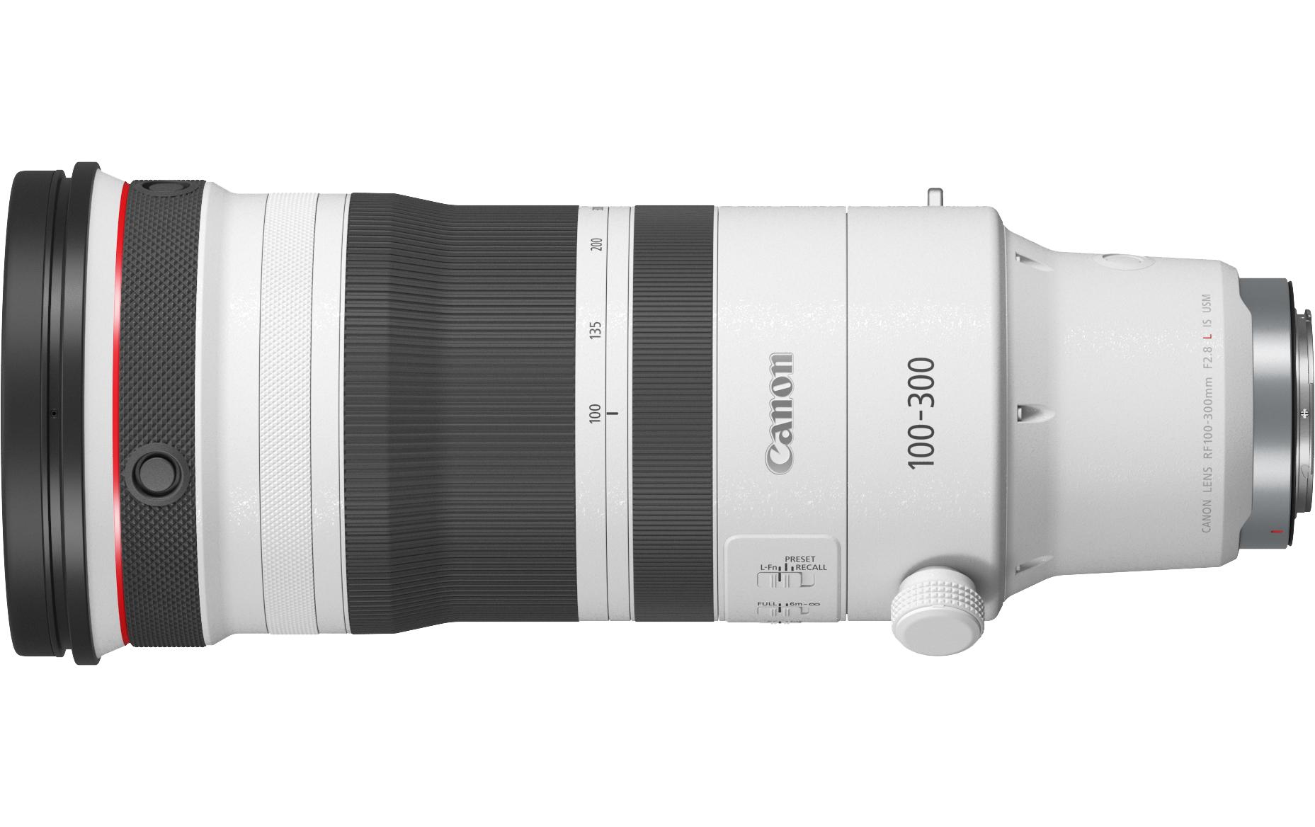 Zoomobjektiv RF 100-300mm F/2.8L IS USM Canon RF<br>Professionelles Zoomobjektiv – Unglaublich lichtstark, reaktionsschnell und präzise