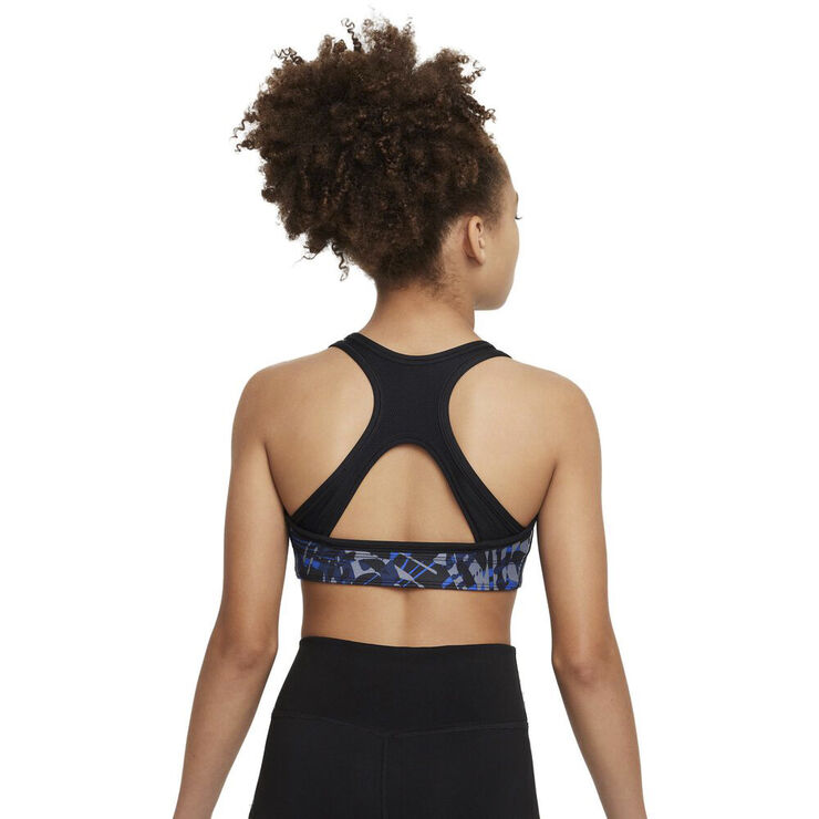 Nike Swoosh Reversible sports bh Blå