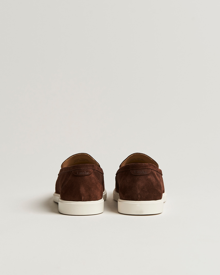 Loake 1880 Tuscany Suede Loafer Chocolate