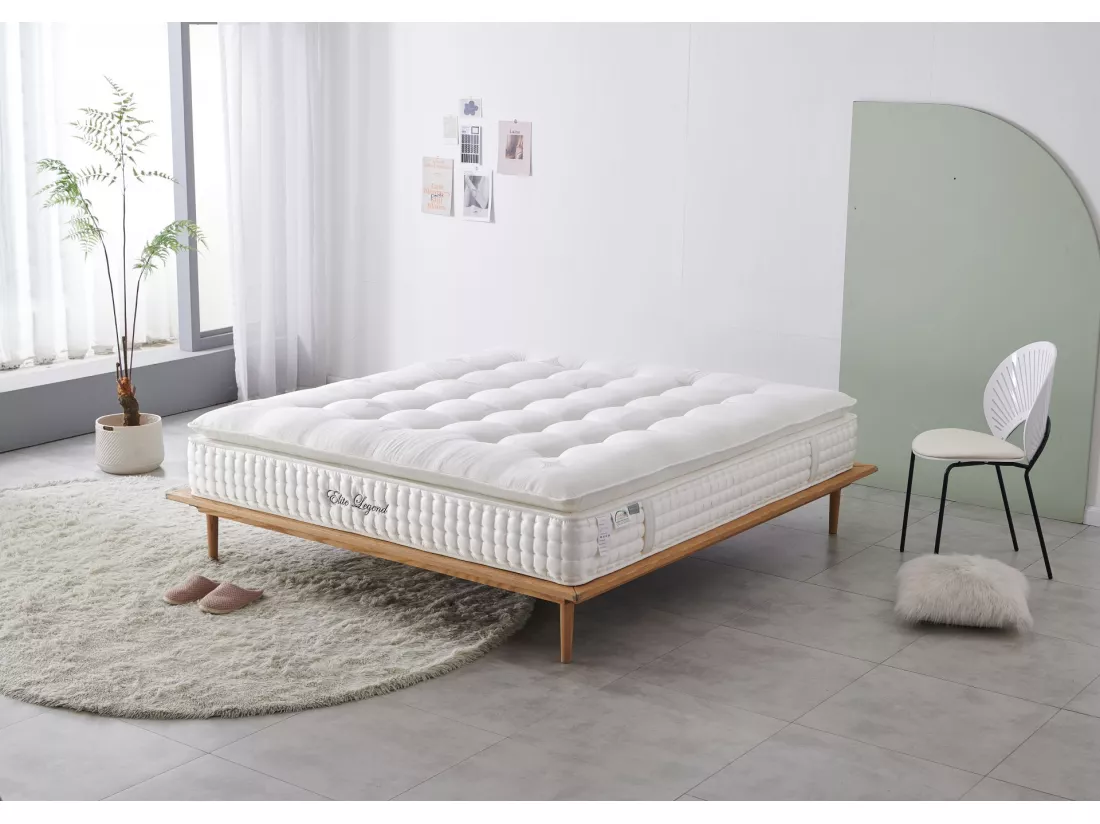 LEGEND Matelas 160x200 Gel Memory Micro Ressort 33cm