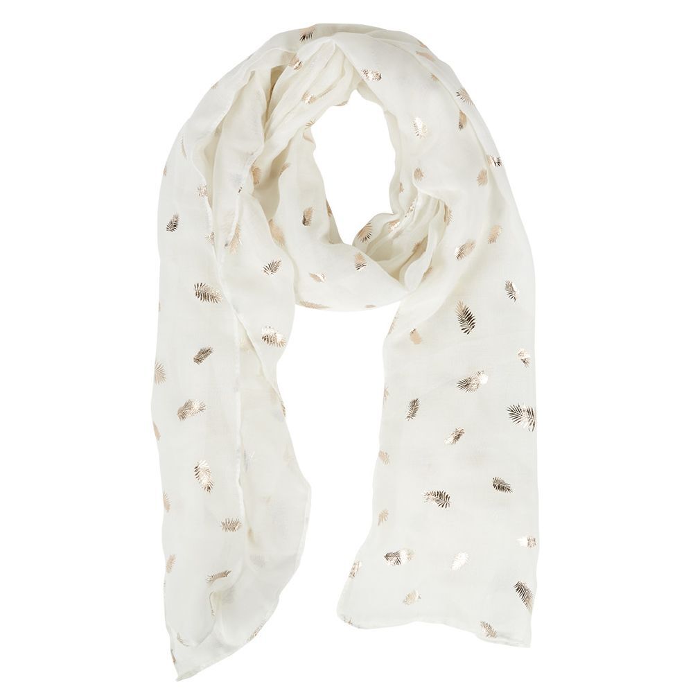 Foulard imprimé feuille
