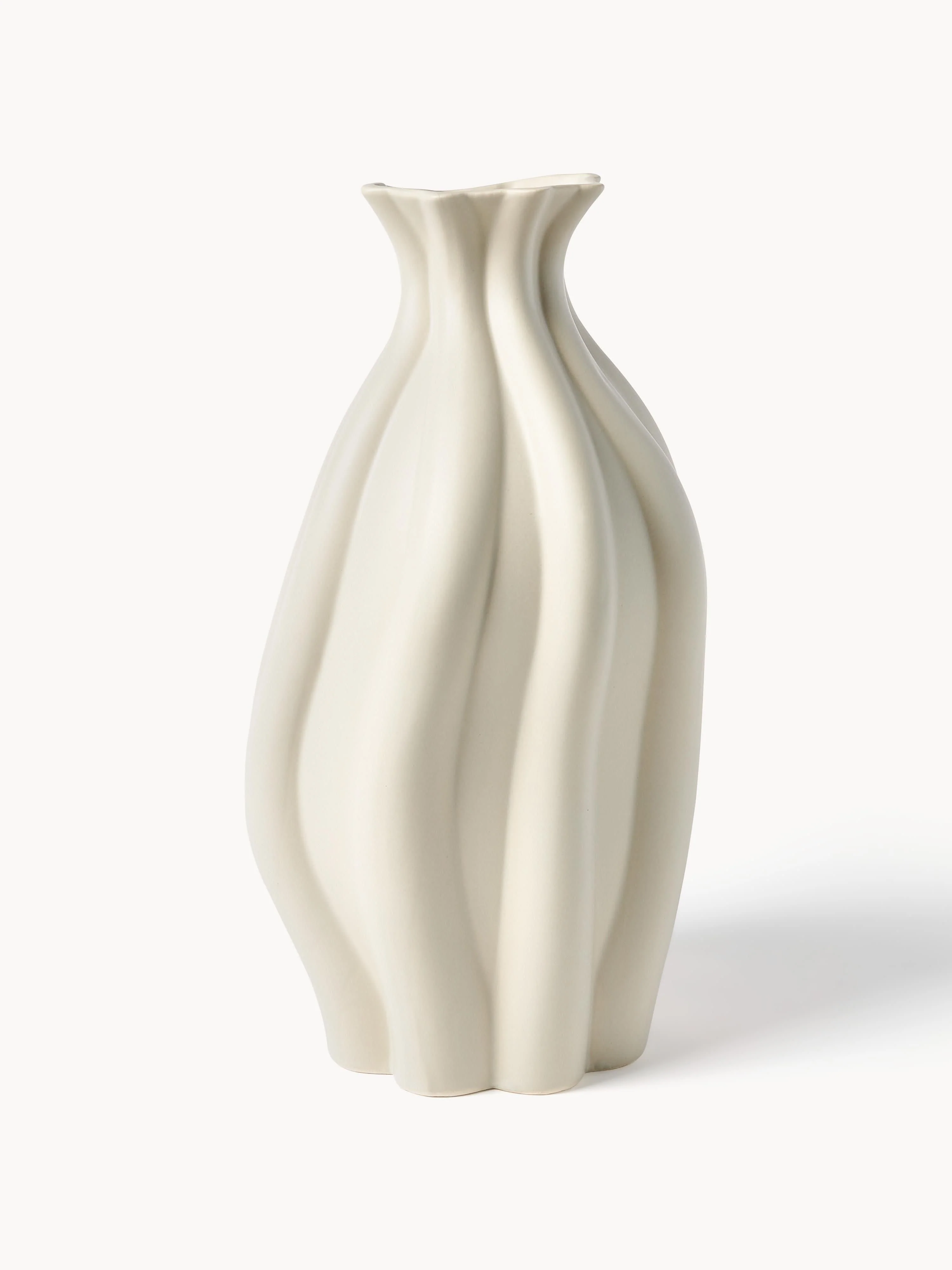 Vaas Blom van keramiek, H 33 cm