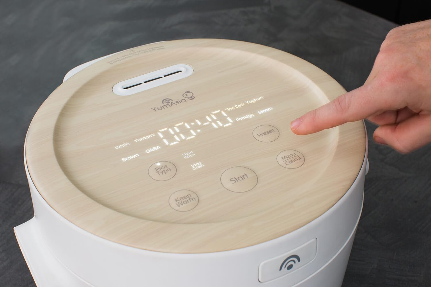 Yum Asia Fuji Reiskocher mit Induktions-Heizung (IH) und Keramikschüssel (5 Tassen, 1,0 Liter), 7 Reiskochfunktionen, 5 Multicooker-Funktionen, LED-Anzeige, 220-240V
