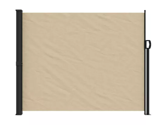 Auvent latéral rétractable beige 160x300 cm