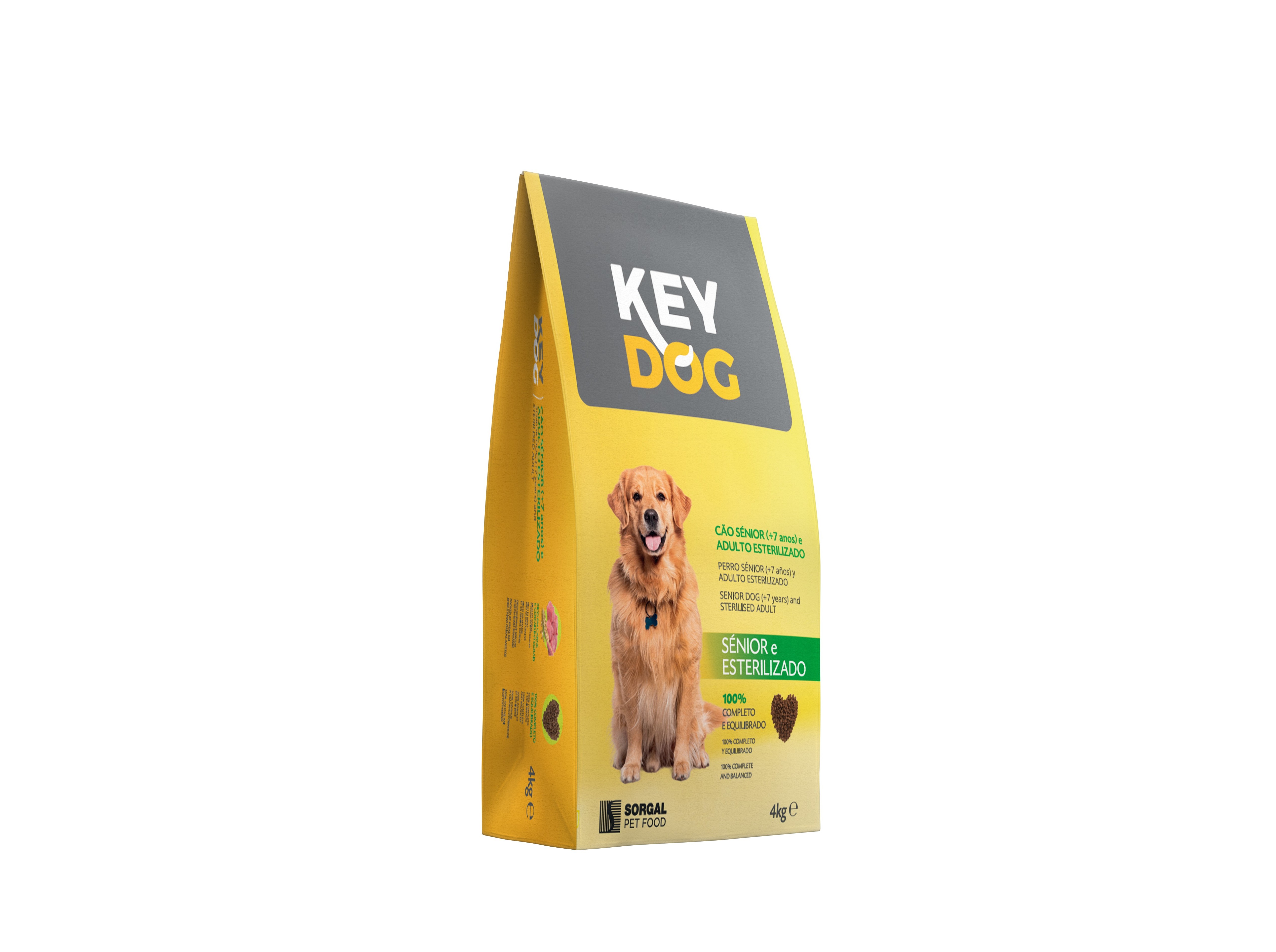 RAÇÃO CÃO KEYDOG SÉNIOR/ESTERILIZADO 4KG