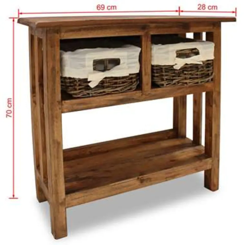 vidaXL - Wandtafel - Bruin - Hout