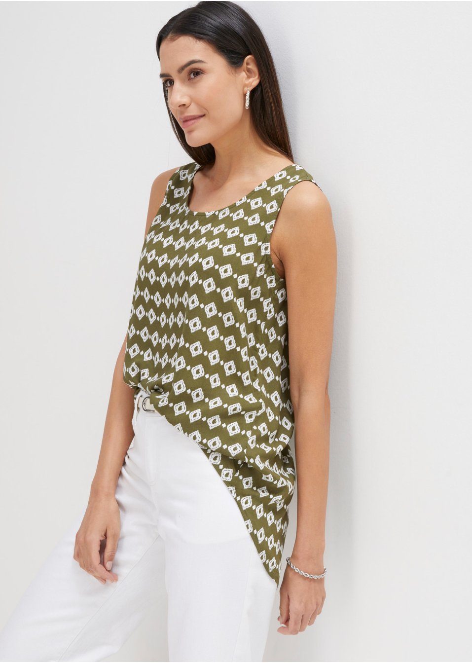 Top-blouse en viscose
