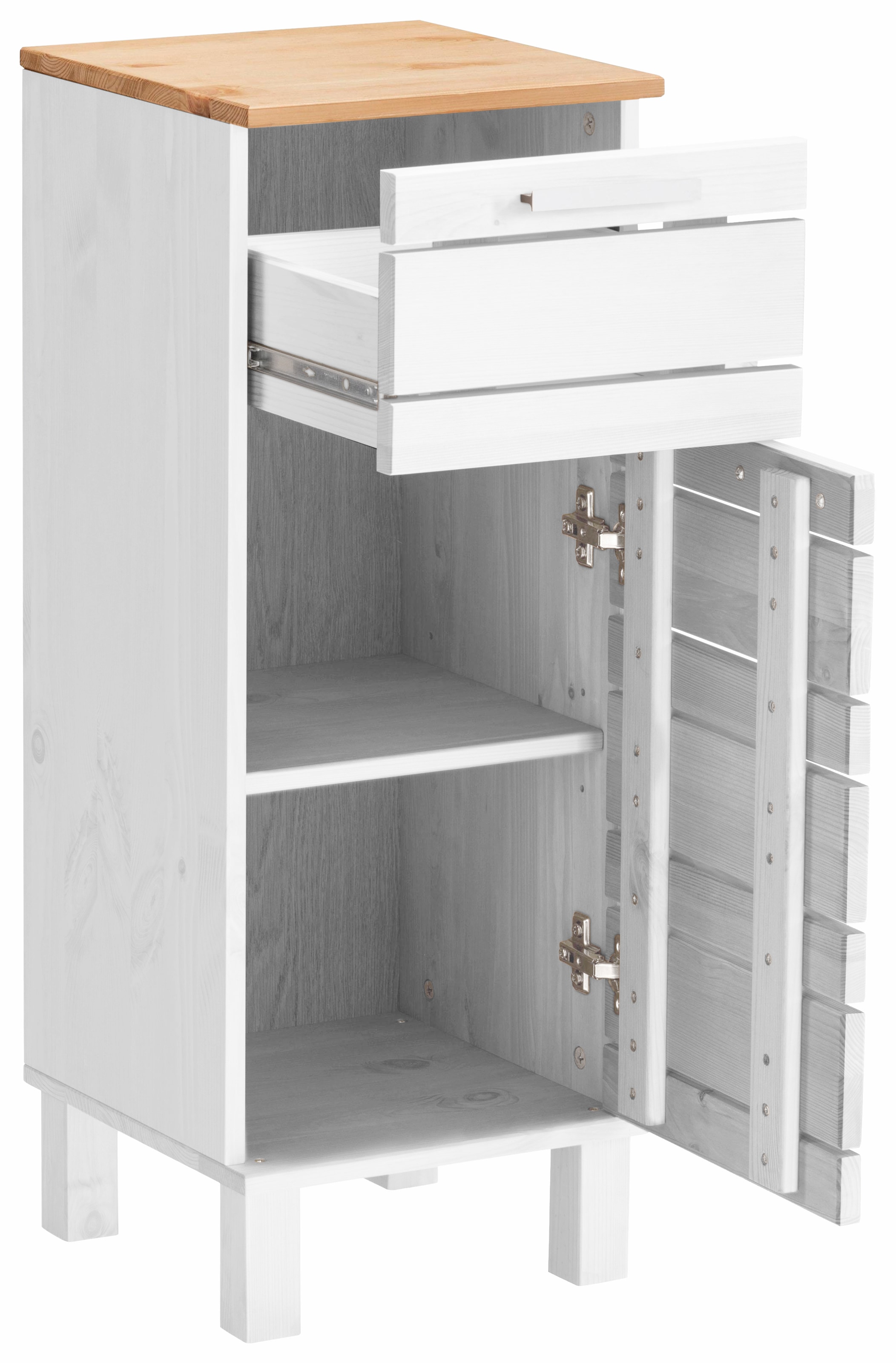 Home affaire Unterschrank »JOSIE« Breite 30,5 cm, aus Massivholz, verstellbarer Einlegeboden