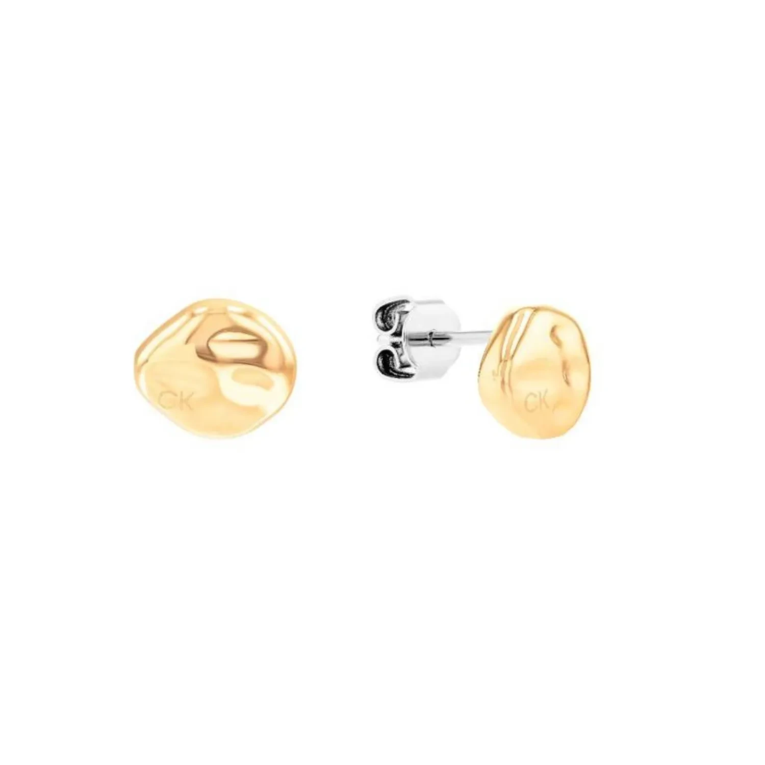 Calvin Klein MOLTEN PEBBLE Øreringe 18 kt. Forgyldt Rustfrit Stål 35000117
