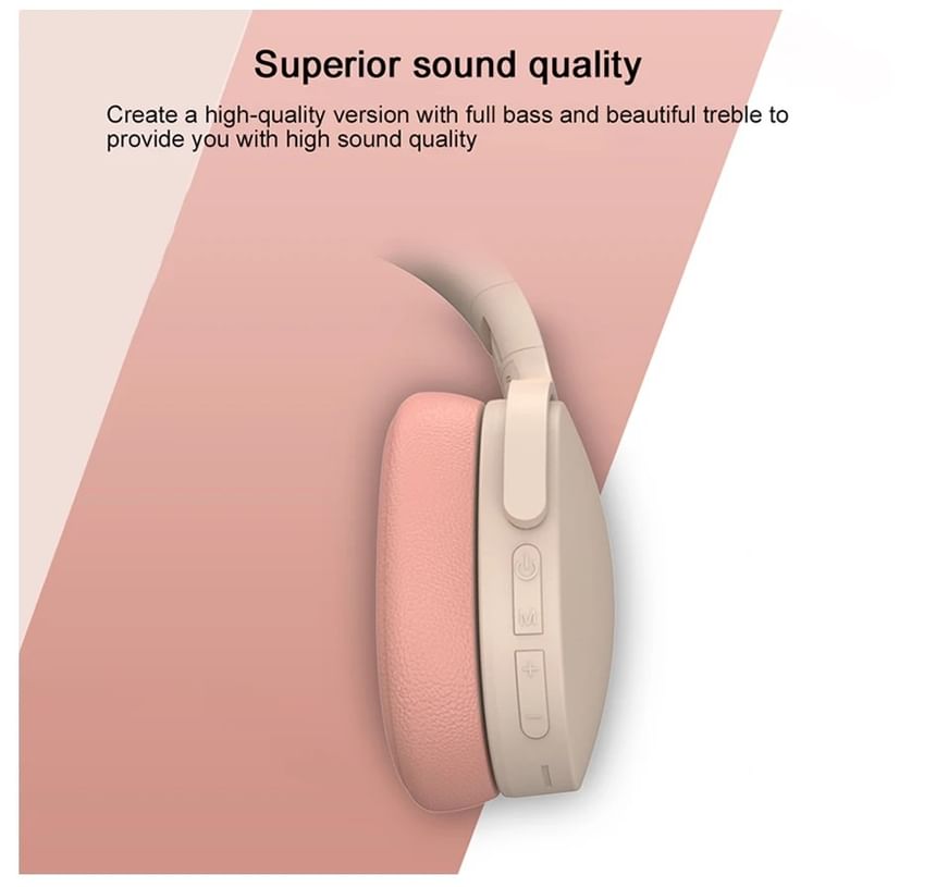 HOMTEC - Oplaadbare Bluetooth-hoofdtelefoon