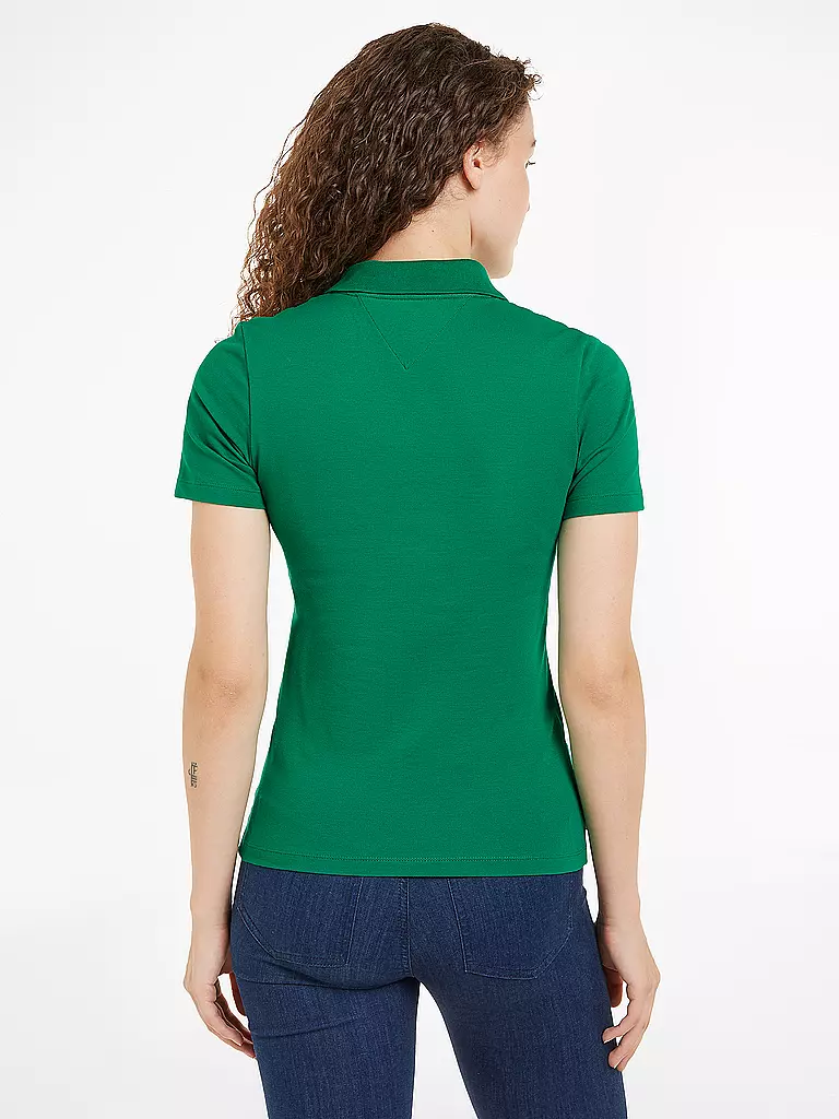 TOMMY HILFIGER Poloshirt Slim Fit grün