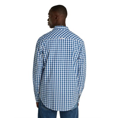 Chemise à manches longues homme Tjm Poplin check TOMMY HILFIGER
