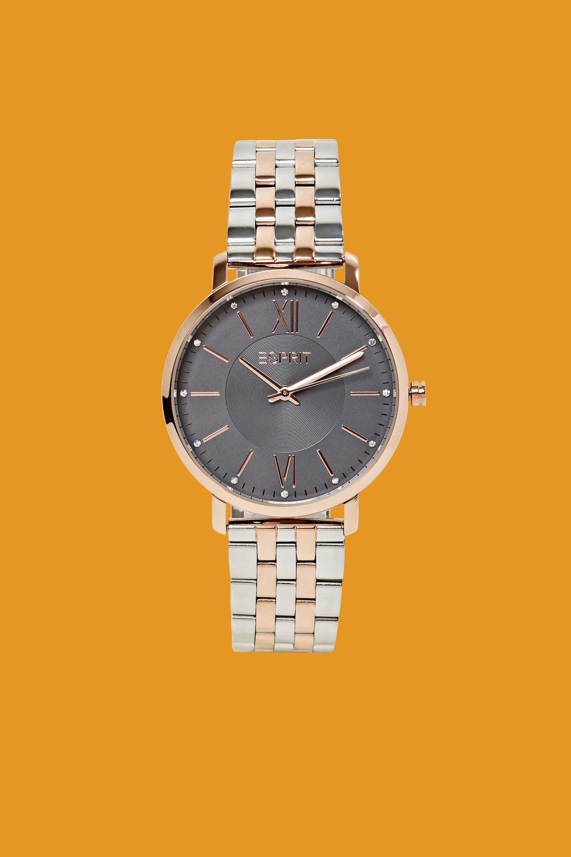 Montre en acier inox à bracelet en cuir