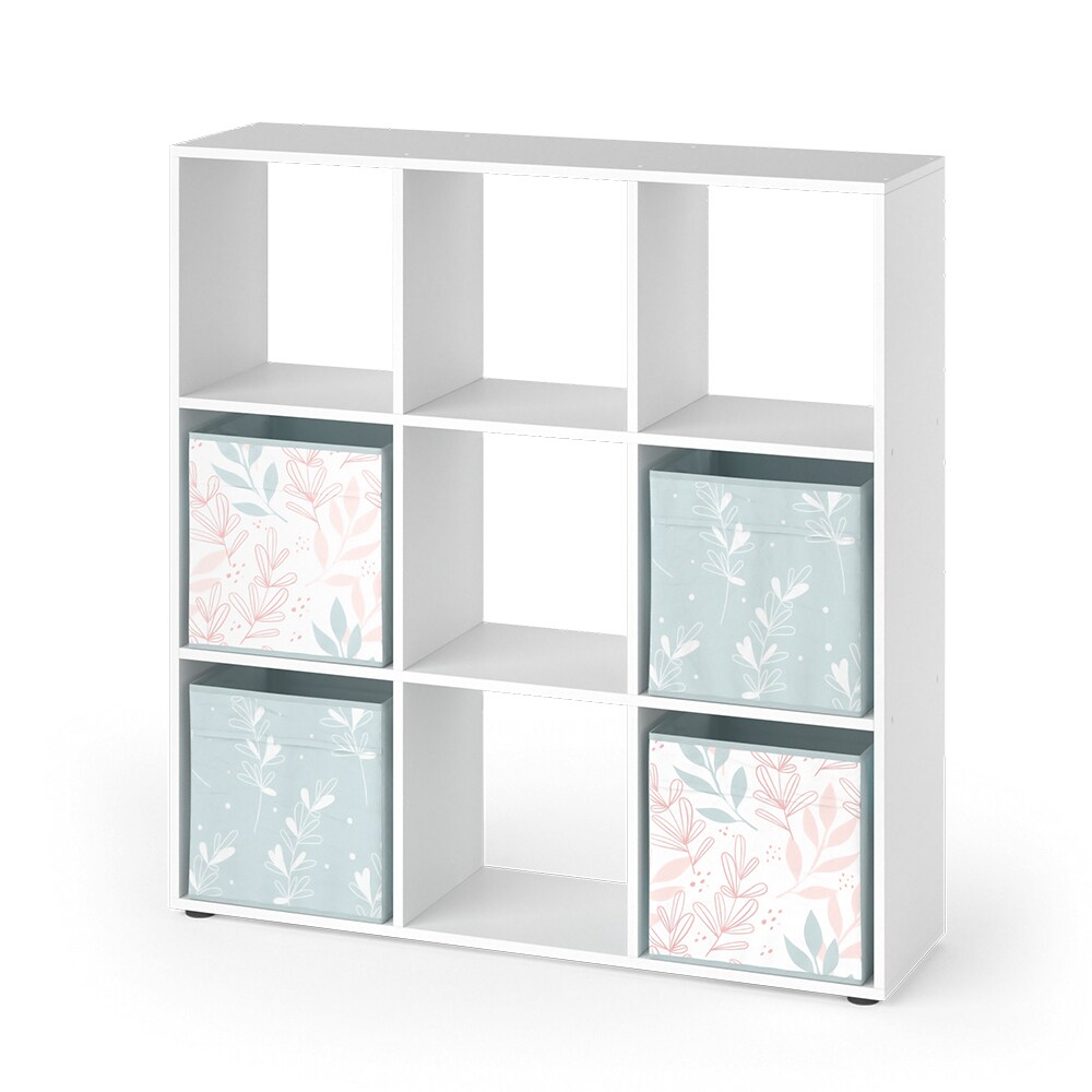 Vicco Raumteiler Würfelregal Standregal Nove Weiß Faltbox Wohnzimmer Regal 104x108 cm modern Ablage 9 Fächer Dekoregal Ordnerregal Aufbewahrung