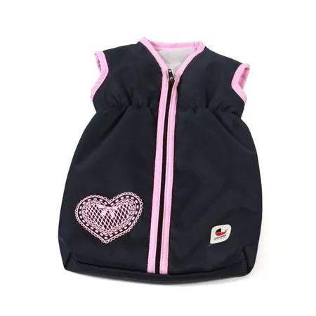 Bayer Chic 2000 Puppen-Schlafsack, Melange grau-navy