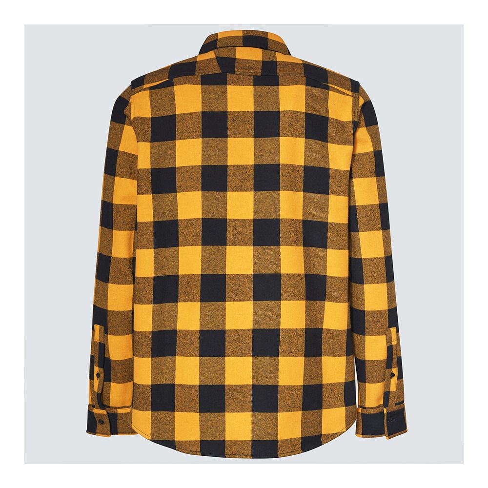 Oakley BEAR COZY FLANNEL - Chemise Homme amber yellow/black check