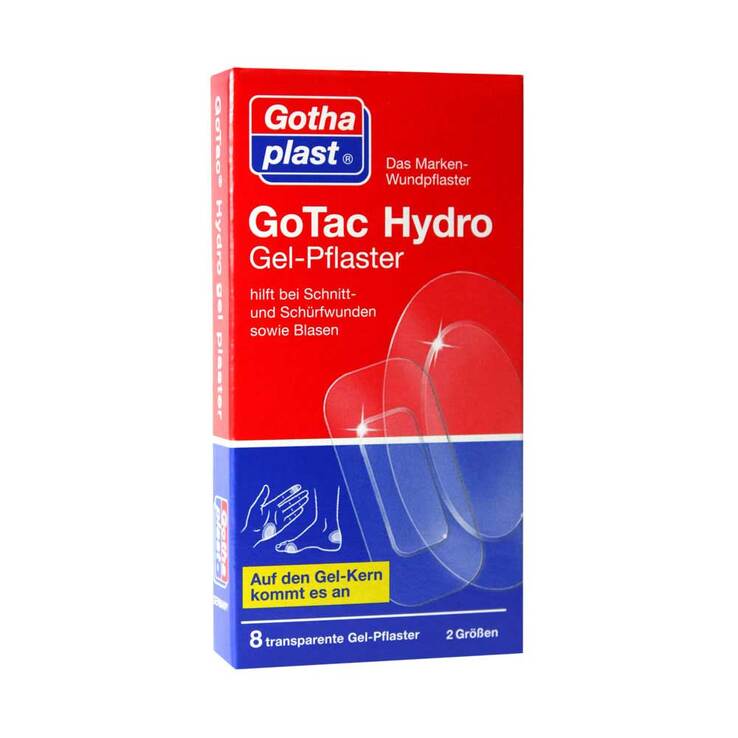 Gotac Hydrogel-Pflaster 2 Größen, 8 St
