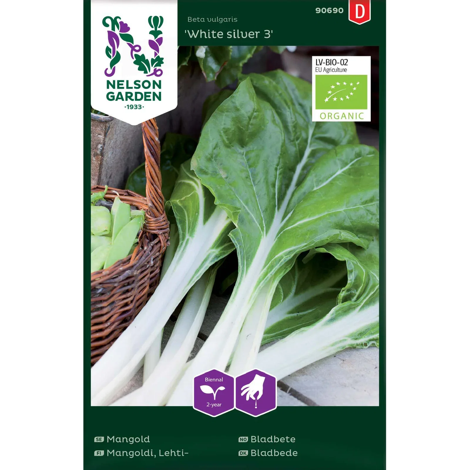 Beta vulgaris 'White silver 3' Bladbete 'White silver 3'