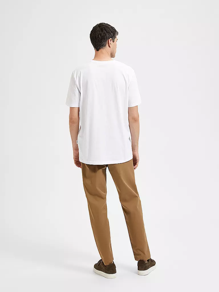 SELECTED T-Shirt SLHASPEN  weiss