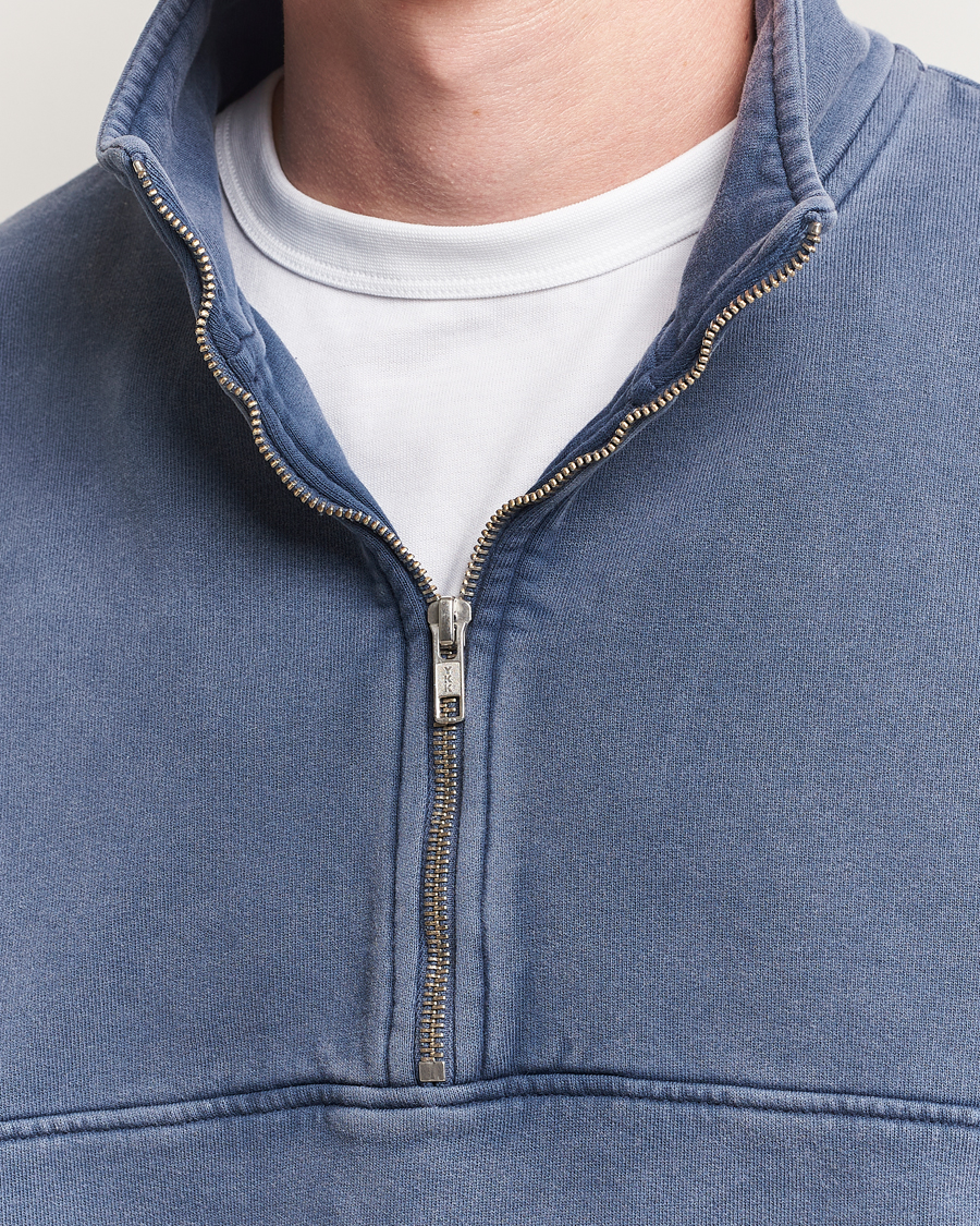Colorful Standard Classic Organic Half-Zip Neptune Blue