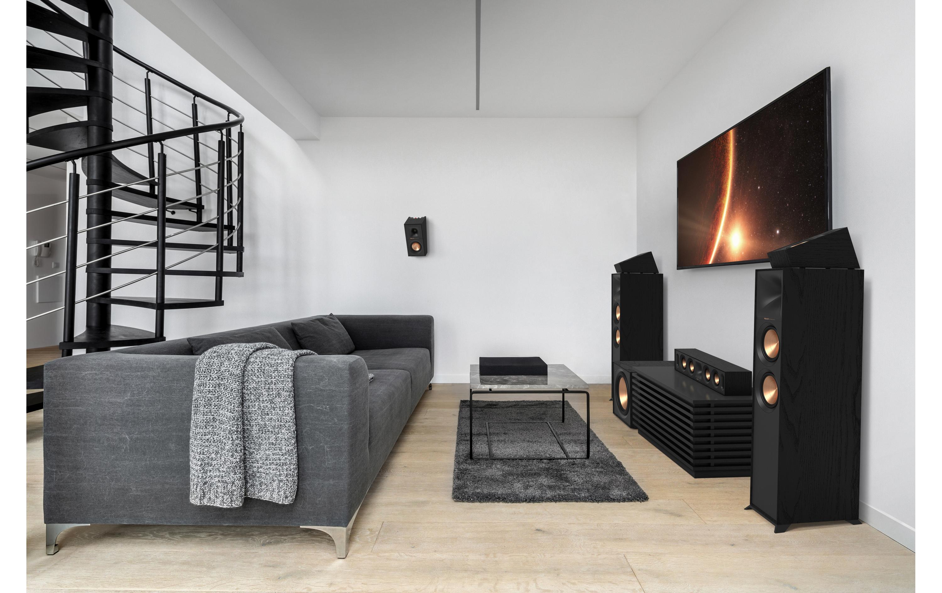 DolbyAtmos Regallautsprecher Paar R-40SA – Schwarz<br>«Dolby Atmos»-Surround-Sound-Lautsprecher für einen immersiven Klang