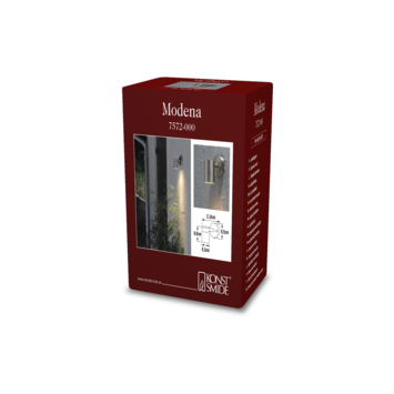 Konstsmide wandlamp Modena RVS