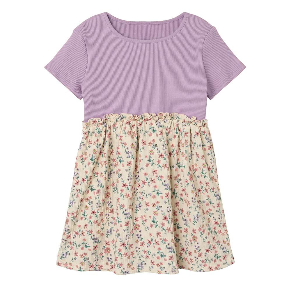 Name it Robe Violette/Écru Fille Name it Jopea