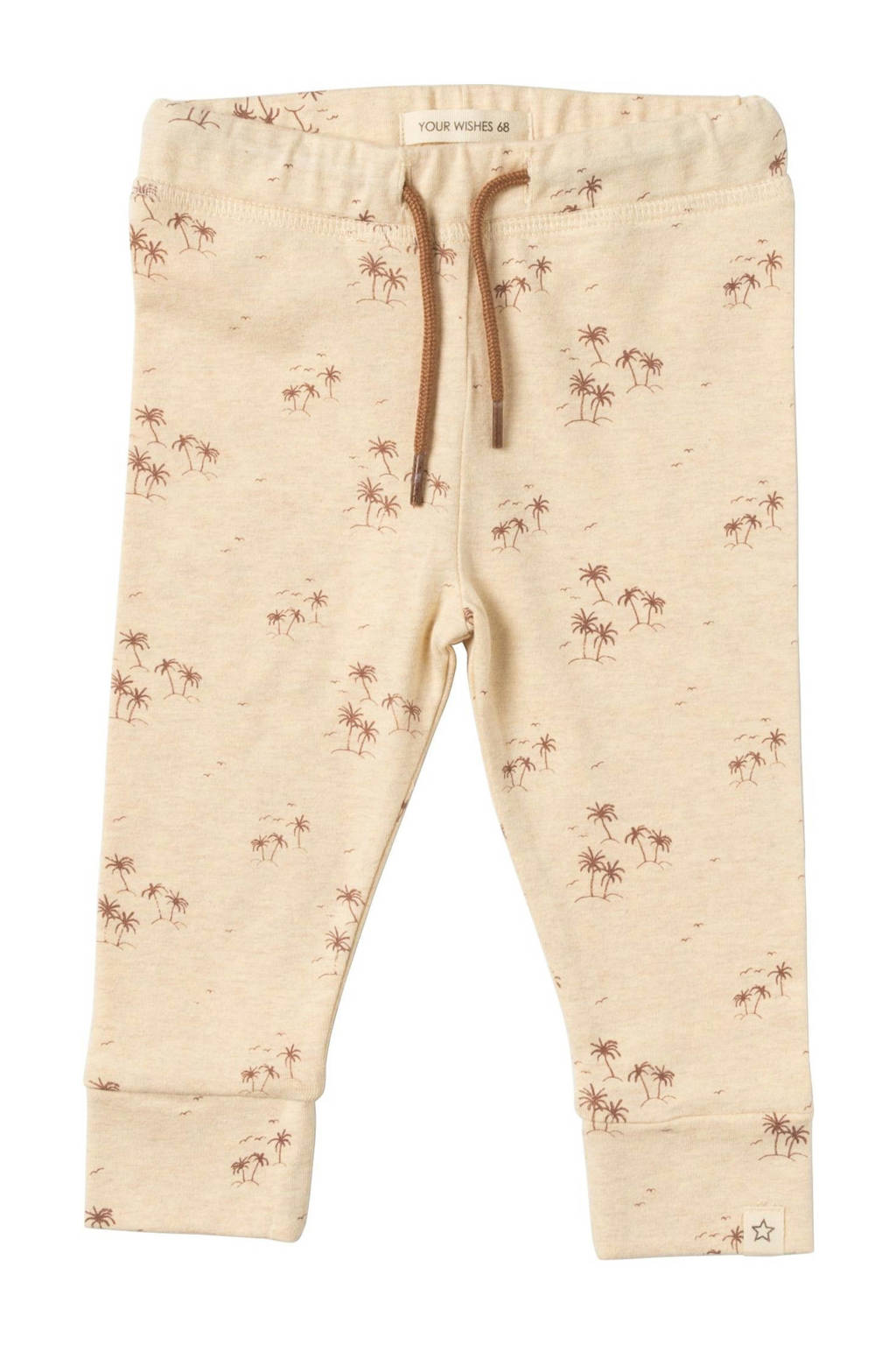 Your Wishes baby regular fit broek Calle met all over print offwhite