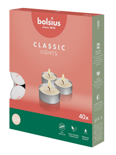 Bolsius Theelicht Classic Lights Wit 6 Uur 40ST