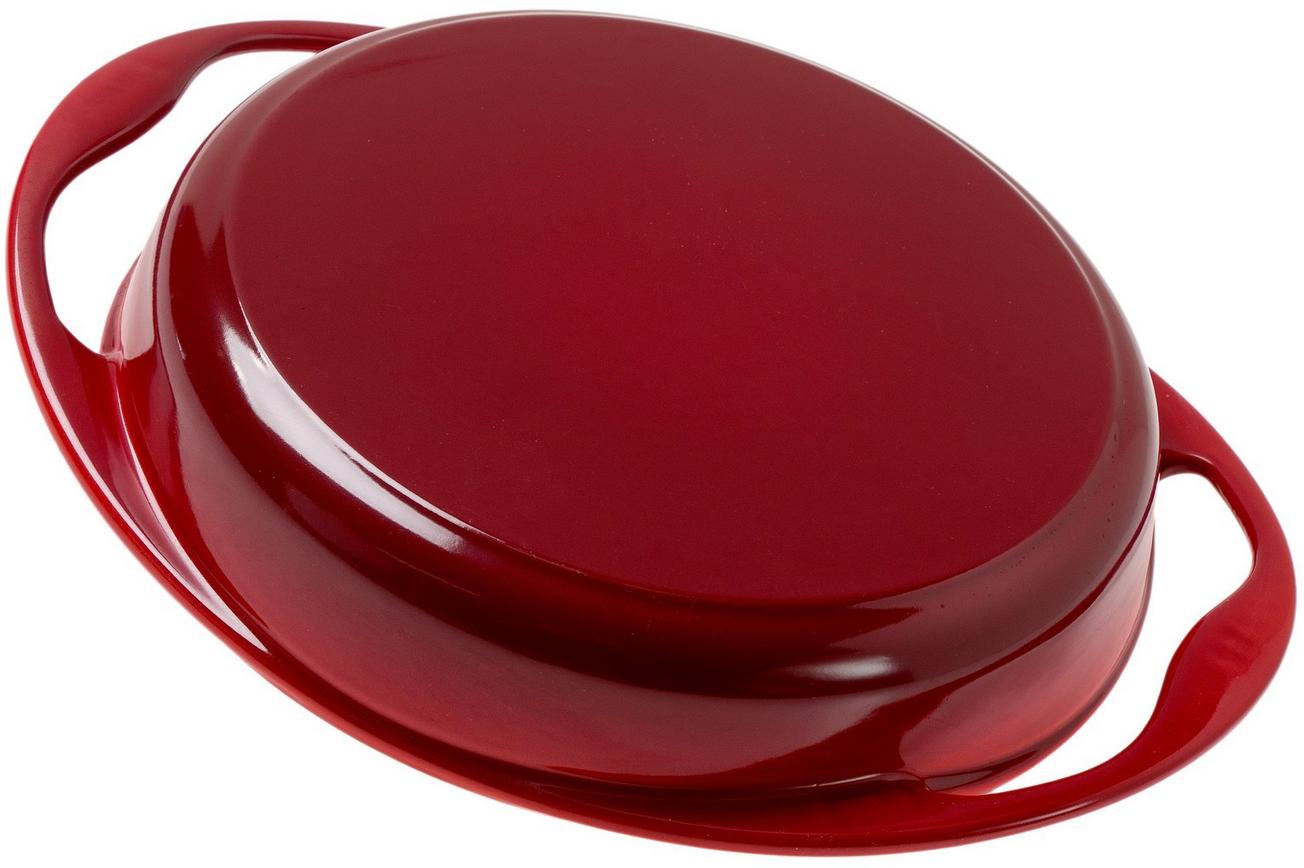 Le Creuset taartvorm/ tarte tatin, 25 cm, kersenrood