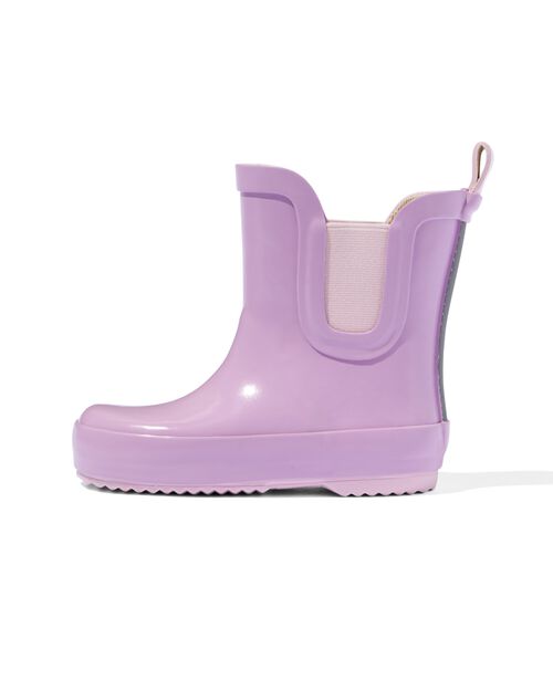 bottes de pluie bébé caoutchouc violet clair violet