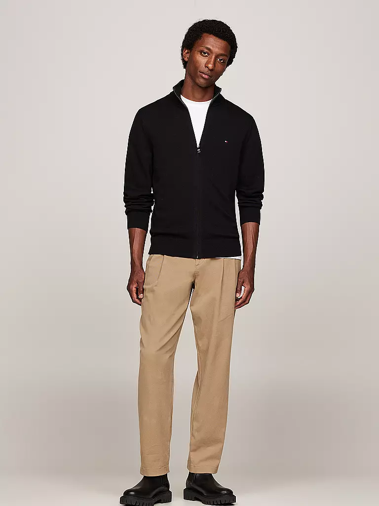 TOMMY HILFIGER Sweatjacke schwarz