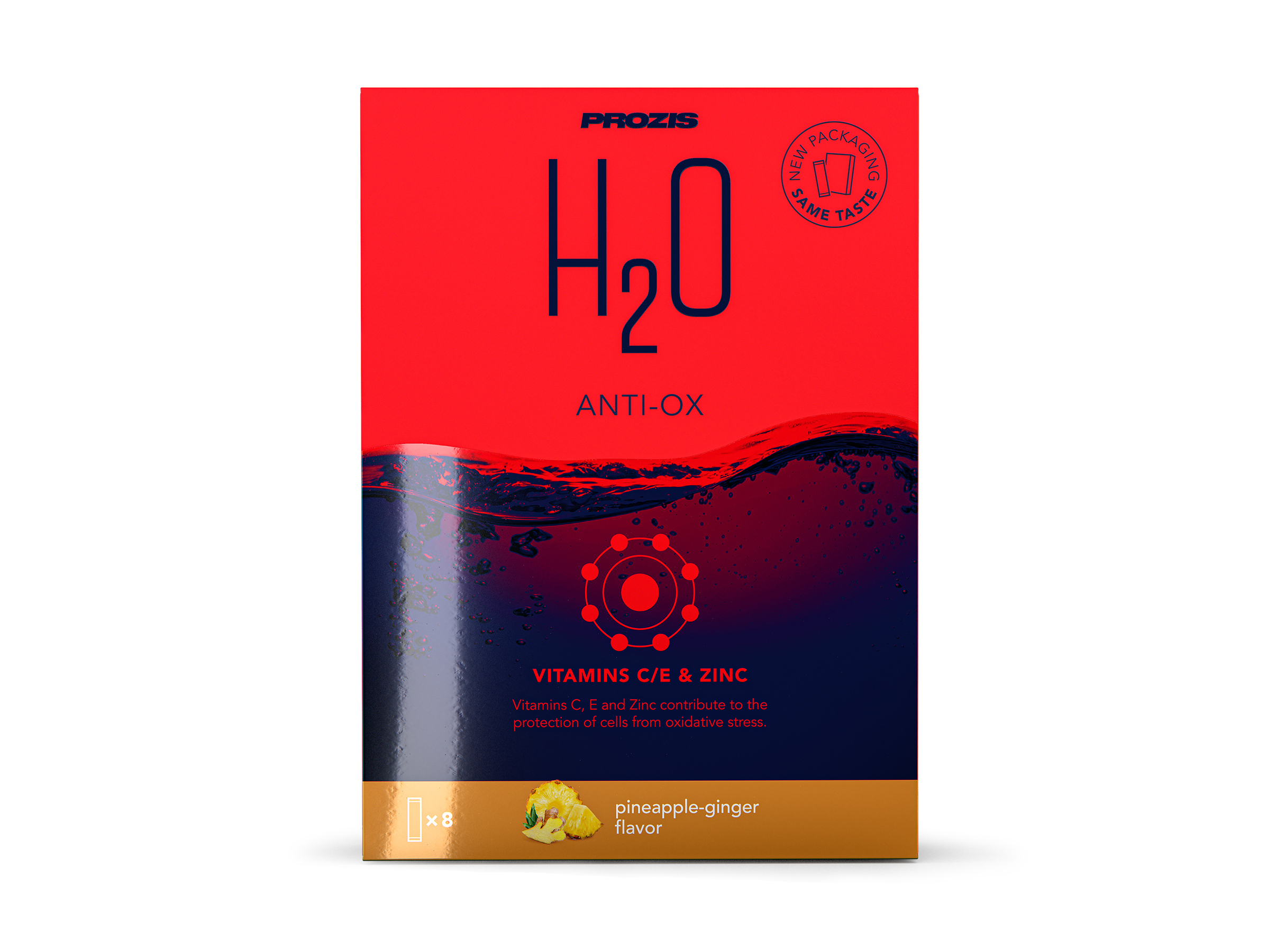 BEBIDA INSTANTÂNEA H2O PROZIS ANTI-OX ANANÁS-GENG. 72G(8X9G)