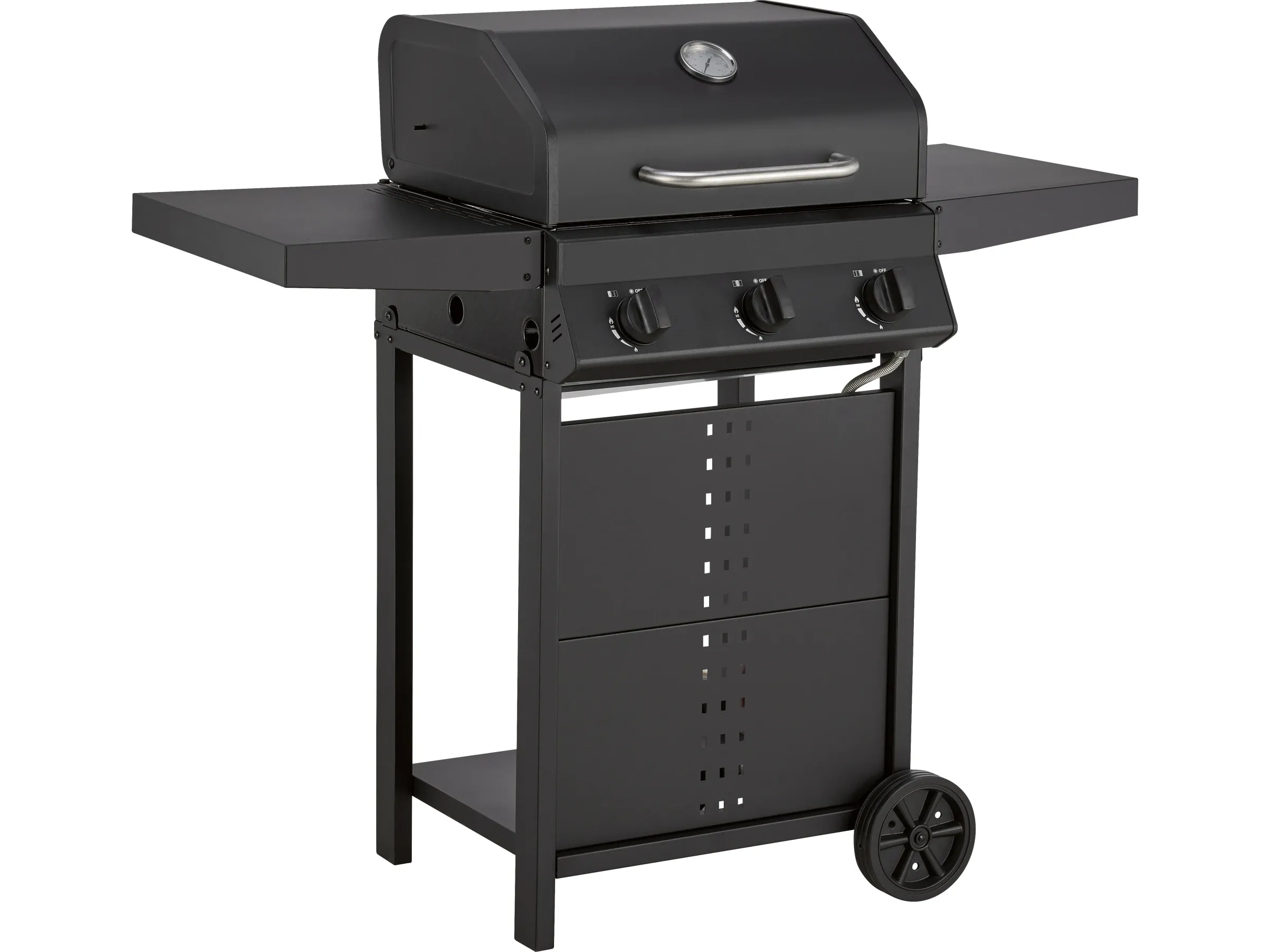 Gasgrill Cumbre 3 Brenner 48 cm x 37 cm mit Rollen