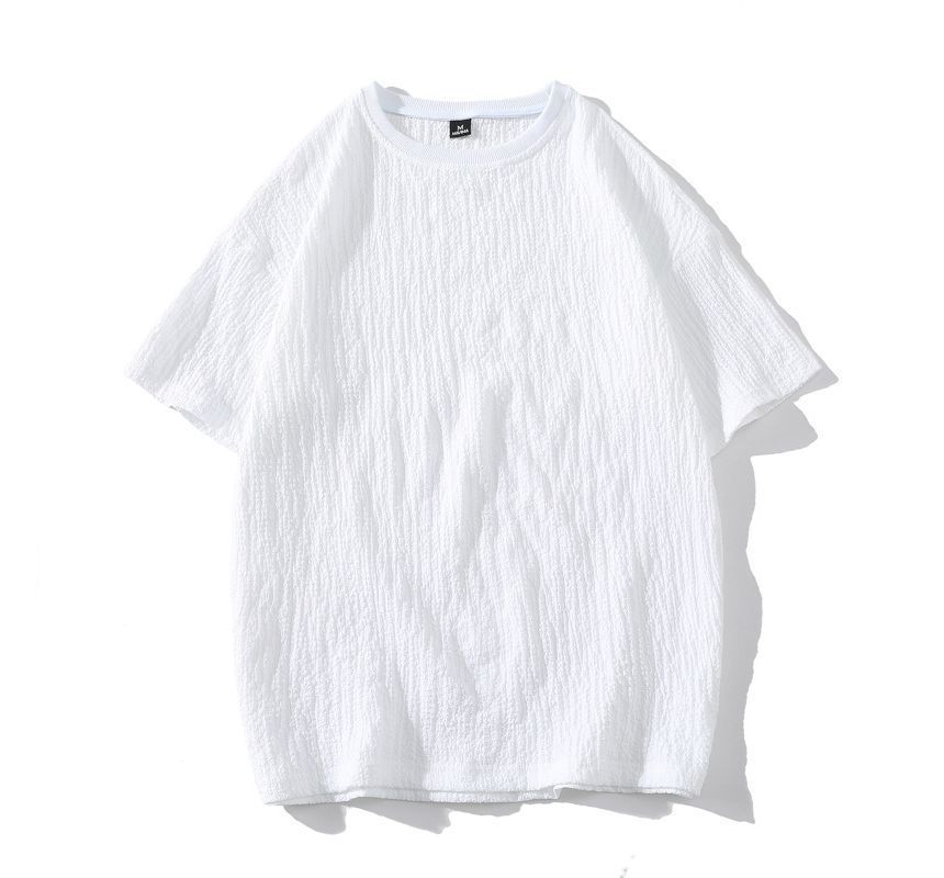 Aozora - T-shirt met korte mouwen en ronde hals
