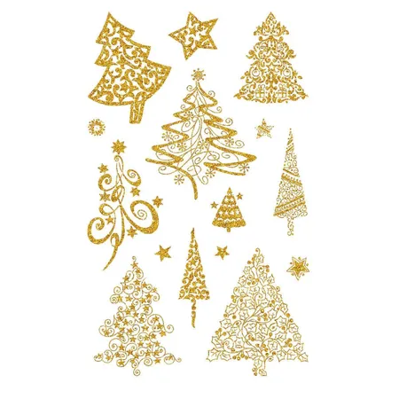 Avery Zweckform Z-Design 52273 Weihnachtssticker, Weihnachtsbäume, 2 Bogen/30 Sticker