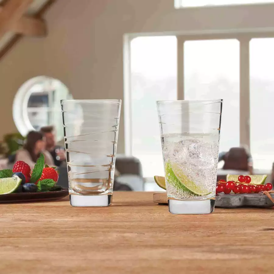 Leonardo Trinkgläser Vario Struttura 280 ml 6er Set transparent