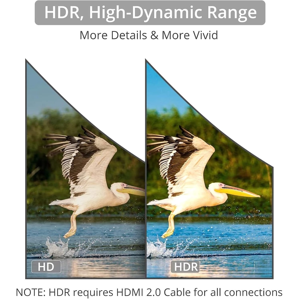 NÖRDIC HDMI-svitsj 3 til 1 4K30Hz 3D PIP med lydavtrekk 1xOptisk toslink 1x stereo 3,5mm